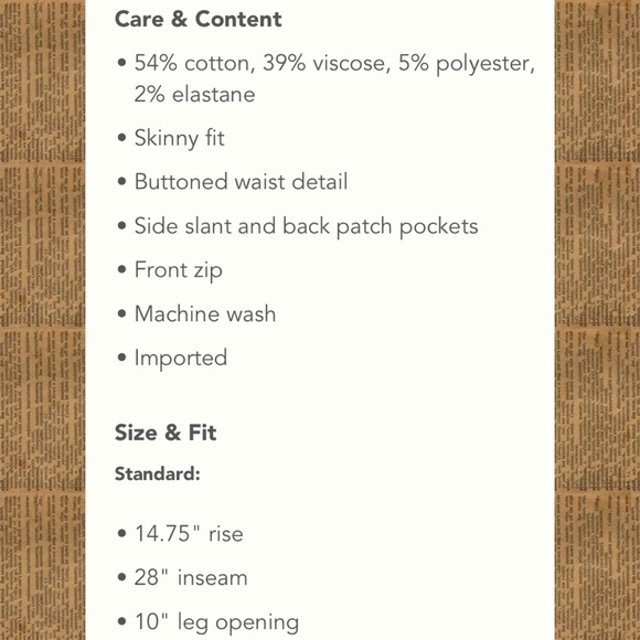 nwt! anthropologie high-waisted skinny jeans - Picture 10 of 10